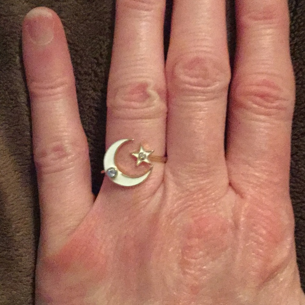 Sophie Harper Star and Moon Cuff Ring